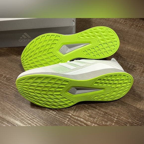 Adidas White/Green Duramo SL Mens Shoes - US Size 8 - Picture 6 of 6